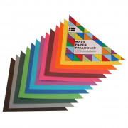 Kinder Paper Triangles Matt Assorted 254x254mm